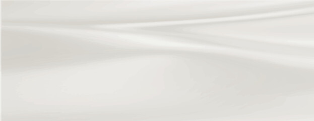 The background is a smooth, flowing white background with a silky texture. The white background adds a soft, elegant touch. Smooth elegant silk fabric texture background vector