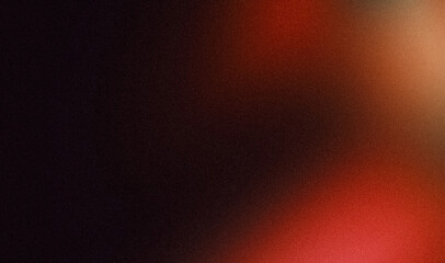 Vibrant color grainy gradient background. Abstract black red orange colour noisy soft gradient, color wave shaped, color flow shaped, website header design, cover, poster, banner