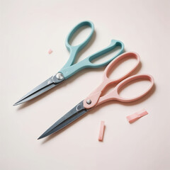 Obraz premium A pair of scissors on a white background 1