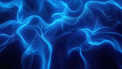 Blue Abstract Waves.