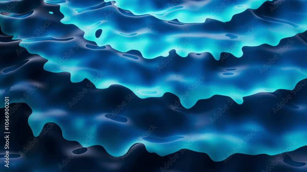 Poster abstract wave pattern background, 3d rendering.