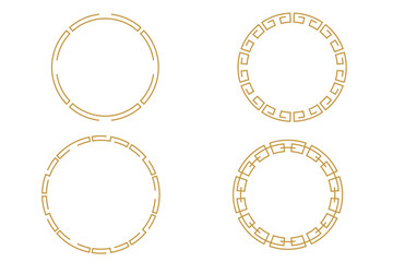 Chinese Oriental Border Frame Ornament  For Lunar Festival Decoration