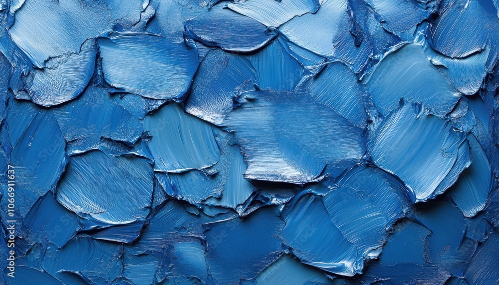 Aufkleber textured layers of blue paint create a chaotic yet captivating visual background