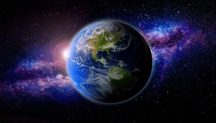 Obraz premium Weltkugel im Weltall Hochauflösend 