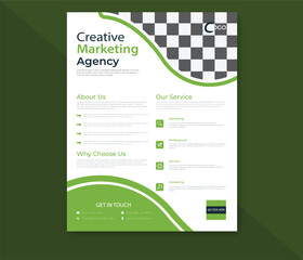 Creative And Modern Professional Corporate a4 business flyer template