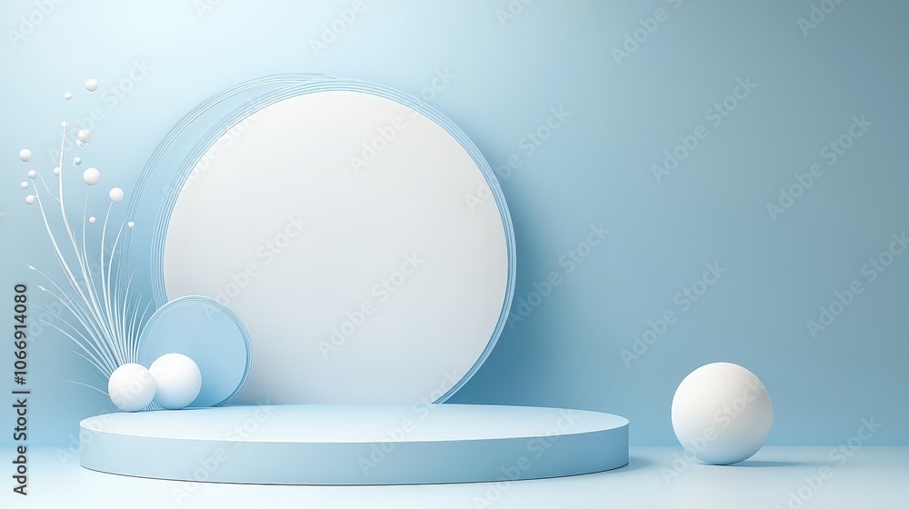 Poster a customizable blue background for presentations that can easily integrate graphics and text, ideal 