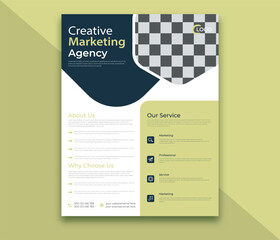 Creative And Modern Professional Corporate a4 business flyer template