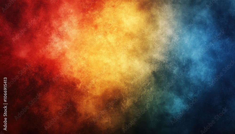 Aufkleber colorful gradient background with grain texture creating a warm and cool atmosphere