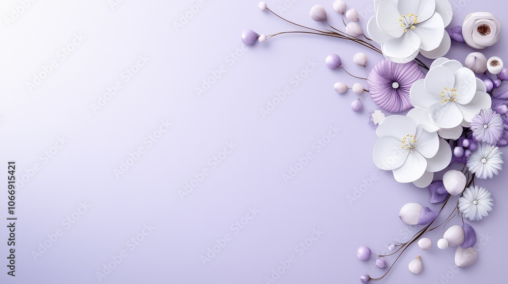 Poster a pastel light purple background adorned with subtle textures, ideal for adding a soft and feminine 
