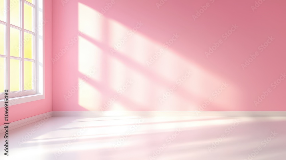Poster a rich pink background featuring subtle shadows and highlights, perfect for creating depth in presen