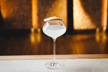 Great serving of banana cocktail at the bar