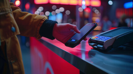 Tap to pay payment method with smartphone
