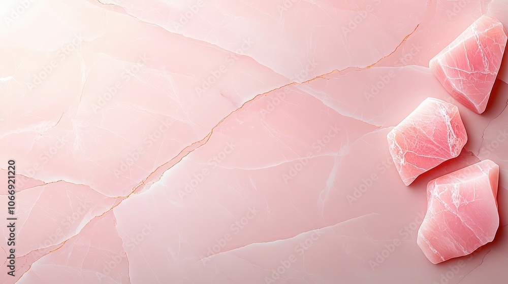 Poster a dynamic pink marble background showcasing layered textures and patterns, perfect for high-end prod