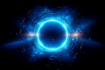 Obraz premium dark blue and glow on background