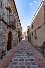 Fototapeta premium The village of Guardia Perticara in Basilicata, Italy.