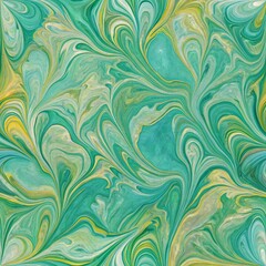 seamless blue and yellow floral pattern