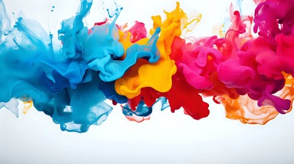 Naklejka premium Vibrant Swirls of Colorful Liquid Motion