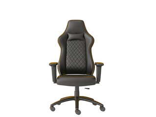 a black office chair with wheels