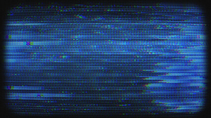 A digital style background texture with data glitch and interference effects.