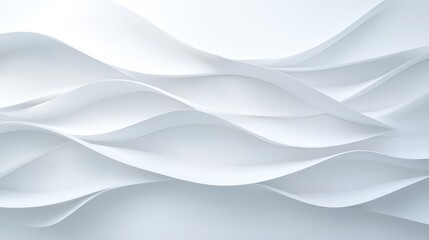 Obraz premium The image is a white background with a series of white lines that resemble waves