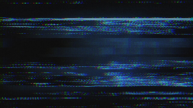 A background texture with data glitch and interference effects.