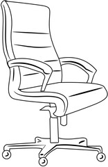 Office Equipment doodle element coloring page cartoon illustration