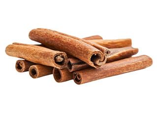 a pile of cinnamon sticks