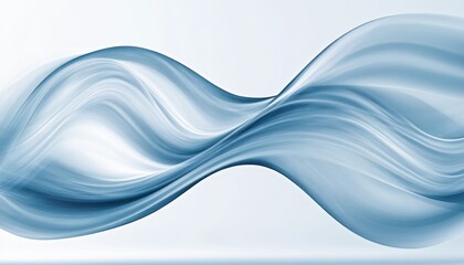Flowing blue waves representing chaos and harmony in a tranquil setting