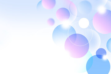 Abstract geometric circle gradient soft light pastel blue bokeh background design for Graphic Business technology digital illustration web template background backdrop desktop wallpaper bubbles banner