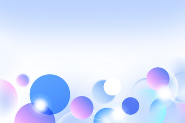 Abstract geometric circle gradient soft light pastel blue bokeh background design for Graphic Business technology digital illustration web template background backdrop desktop wallpaper bubbles banner