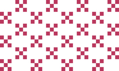 Red Check Pattern Background Vector Abstract Seamless Pattern popular grid pattern Print on the wall