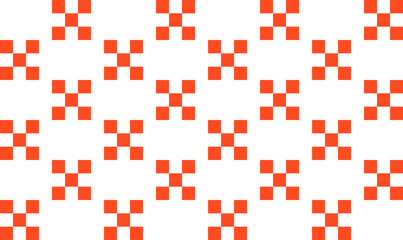 orange Checkerboard Background Vector Abstract Seamless Pattern  squares