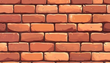 Fototapeta premium Seamless brick wall texture providing a classic rustic feel for any design project