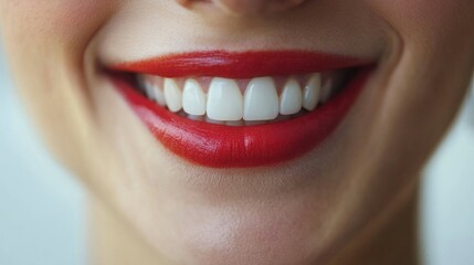 Obraz premium Woman smiling, white background, copyspace