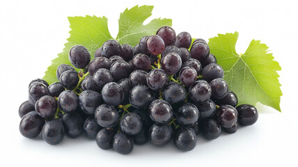 Fototapeta premium A bunch of grapes isolated on a white background
