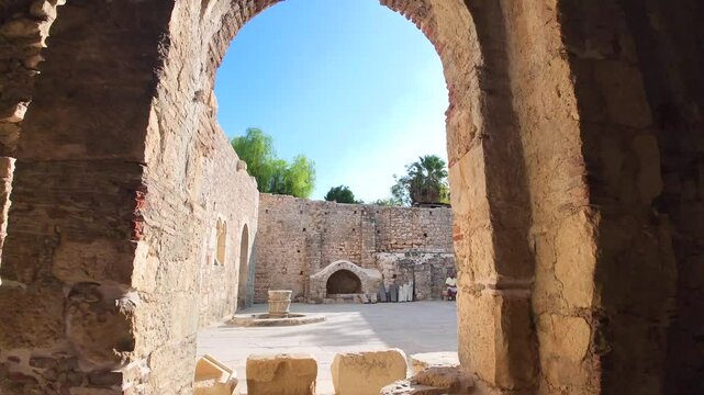 anatolia, ancient, arch, architecture, basilica, byzantine, cathedral, catholic, catholicism, christian, christianity, church, claus, column, demre, dome, faith, famous, fresco, greek, historical, hol