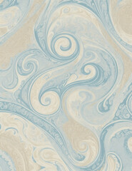 abstract pattern blue swirl background - Generative AI