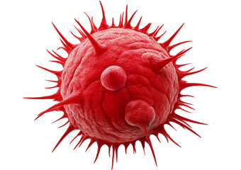 Cancer Cells isolated on a transparent or white background