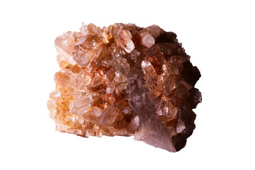 Mineral Rock Calcite yellowish crystal