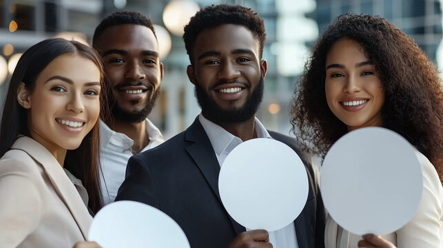 Diverse Business Team Engaging in Open Communication