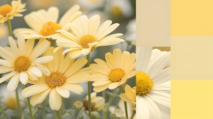 Soft buttery yellow tones reminiscent of a field of daisies AI generated illustration