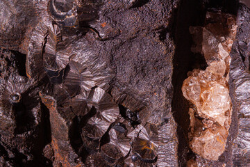 Mineral Rock Goethite Texture Brown Rust Iron