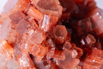 Mineral Rock Orange Aragonite Crystal
