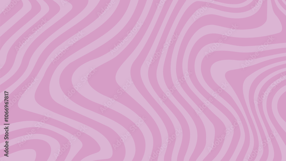 Poster abstract background groovy waves pattern retro cute fun style