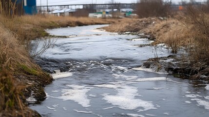 Industrial Pollutants Contaminating a Rural River Ecosystem