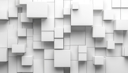 Obraz premium Abstract geometric cube arrangement in a modern minimalist style background