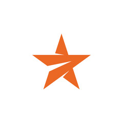 Star Arrow Logo design vector template