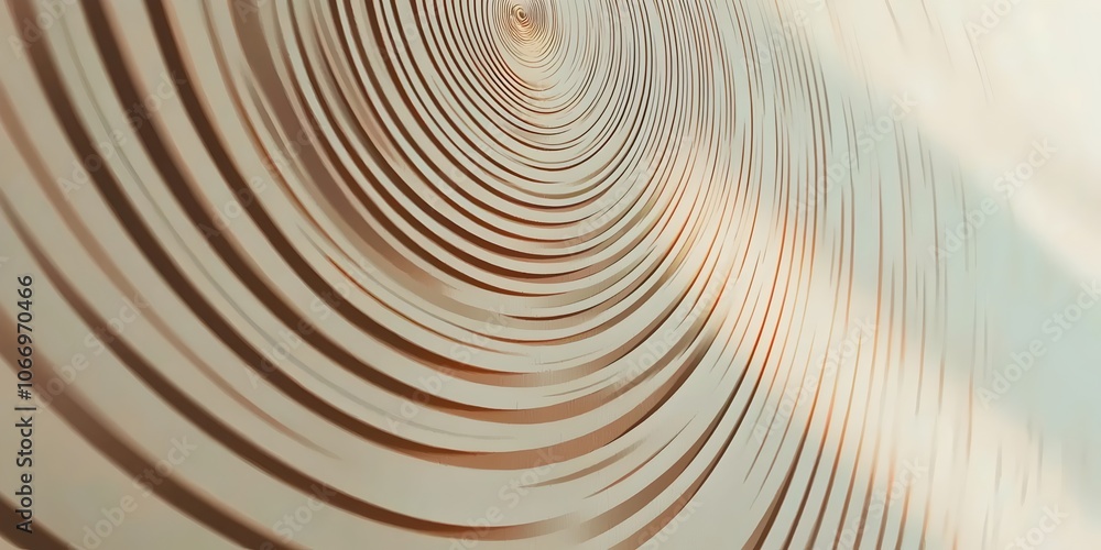 Aufkleber abstract circular patterns with warm, earthy tones create a calming and modern aesthetic, conveying 