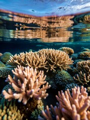 coral reef in the sea