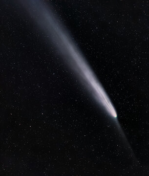 Comet in night sky